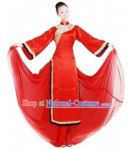 Red Chinese Classical Dancing Costumes for Women