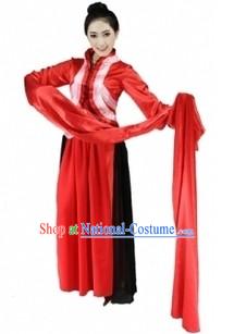 Long Sleeve Chinese Classical Dancing Costumes for Women