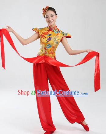 Traditional Chinese Yangge Dance Costumes for Women