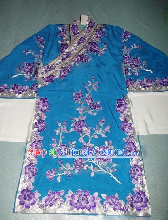 Ancient Chinese Opera Flower Embroidery Young Men Robe