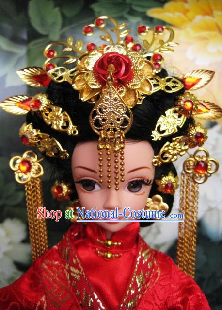 Ancient Chinese Wedding Hair Accessories Complete Set