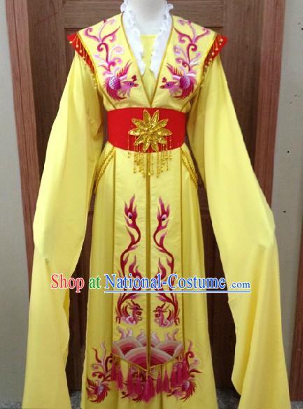 Ancient Chinese Opera Yellow Dan Costumes for Women