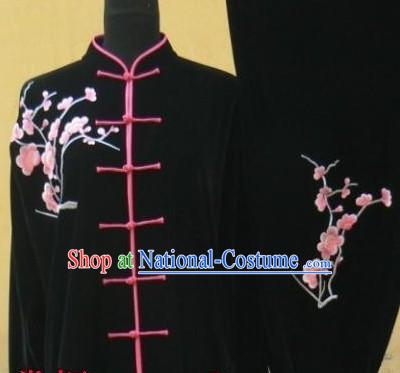 Traditional Chinese Velvet Tai Chi Competition Suit