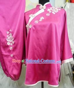 Traditional Chinese Silk Martial Arts Stage Performance Uniform