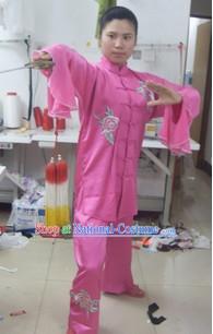 Traditional Chinese Silk Kung Fu Championship Uniform for Women