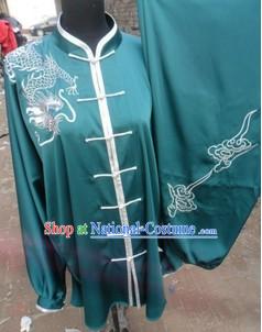 Traditional Chinese White Silk Martial Arts Clothing