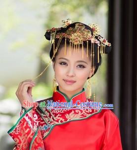 Chinese Classical Wedding Bridal Headdress