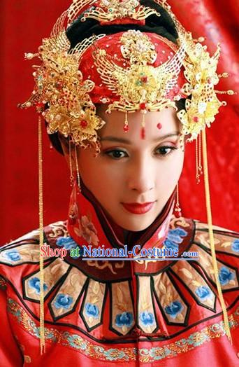 Traditional Chinese Bridal Wedding Hair Accessories Complete Set