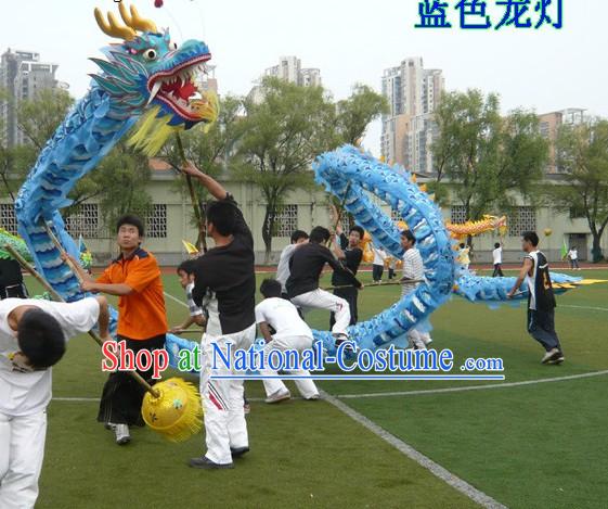 Happy Celebrations 18 Meters Blue Dragon Dance Costume Complete Set