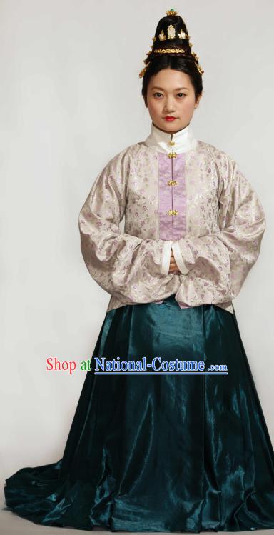 Ancient Chinese Ming Dynasty Clothes Complete Set for Women