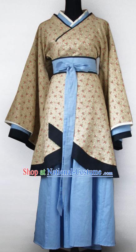 Ancient Chinese Han Fu Clothing Complete Set for Women