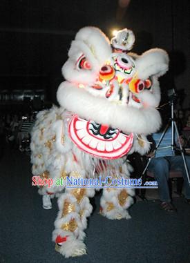 Traditional Chinese Golden Sequins Happy Events Celebration Lion Dancing Costume Complete Set