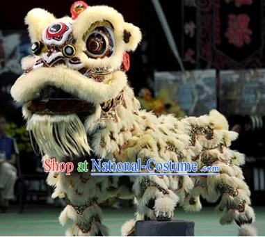 Supreme Chinese Traditional Fut San Style Lion Dance Costume Complete Set