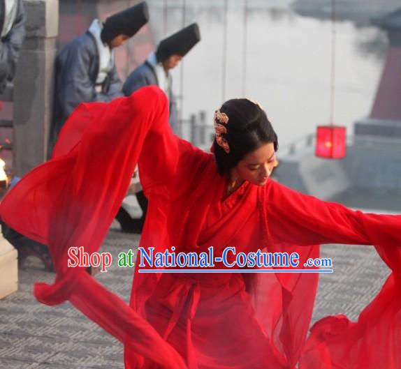 The Assassins Red Beauty Diao Chan Dancing Costume