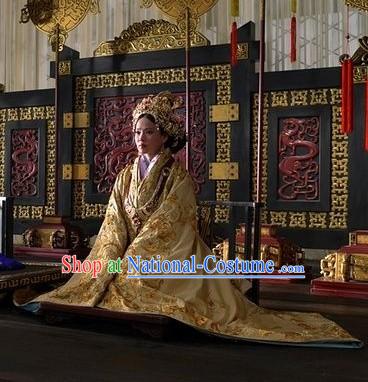 The Assassins Golden Han Empress Clothing and Hat Full Set