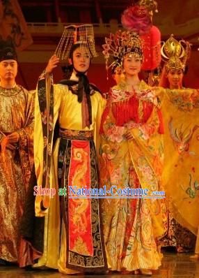 Ancient China Tang Emperor Tai Zong and Empress Yang Gui Fei Clothes and Hat