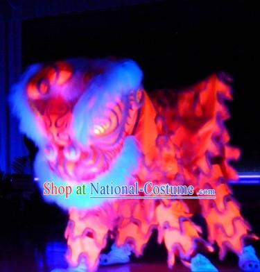 Glow In Dark Luminous New Year and Festival Celebration Lion Dance Costume Complete Set