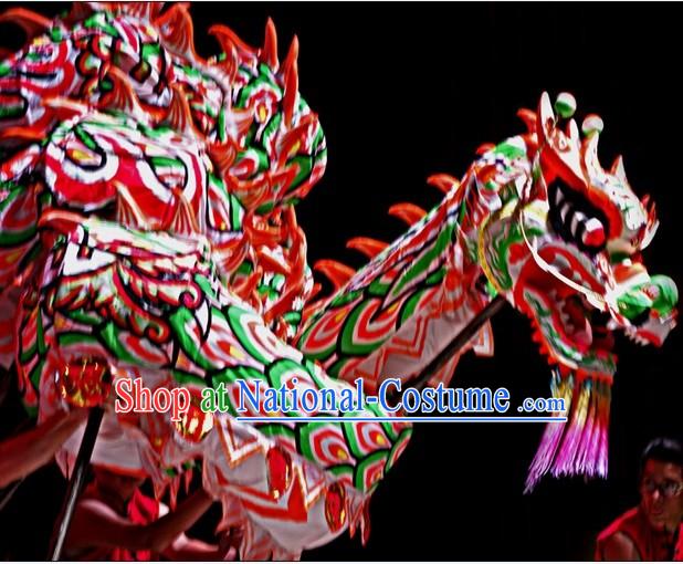 Chinese Southern Style Fluorescent Dragon Dancing Costumes