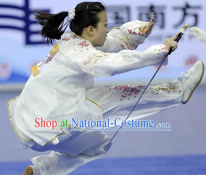 Traditional Chinese Silk Kung Fu Competition Uniform