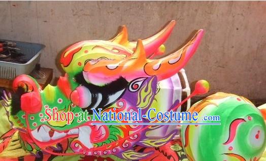 Traditional Chinese Dragon Dance Head Costume for School Students