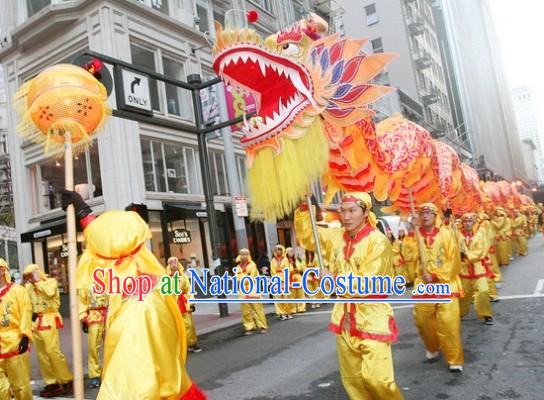 Happy Festival Celebration Beijing Dragon Dance Costumes Complete Set