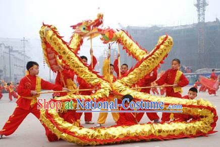 Shinning Chinese New Year Dragon Dance Costume for Seven or Eight Children