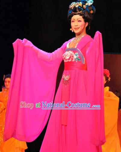 Ancient Chinese Tang Dynasty Ribbon Dance Costumes for Women