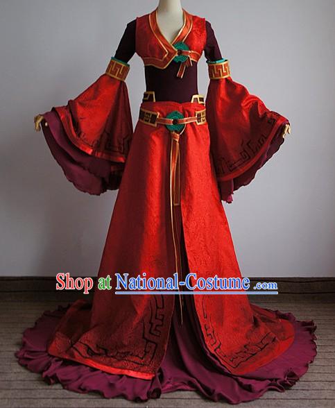 Ancient Legend of Sword and Fairy Swordswoman Cosplay Clothing Complete Set