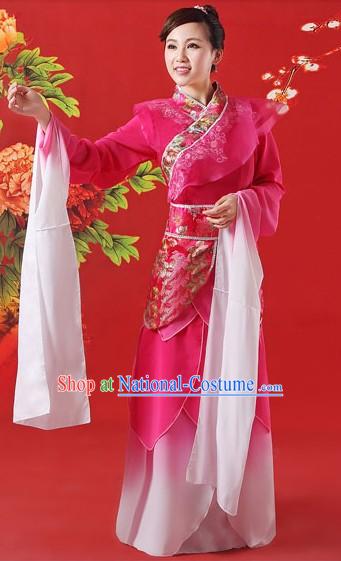 Long Sleeve Chinese Ancient Palace Dancer Zhen Huan Classical Dance Costumes Complete Set