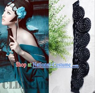 Chinese Classical Green Snake Lady Hair Bang Wig