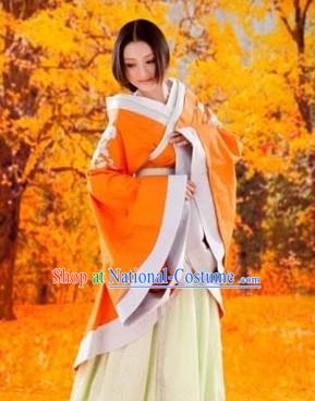 Ancient Chinese Autumn Hanfu Clothing for Women