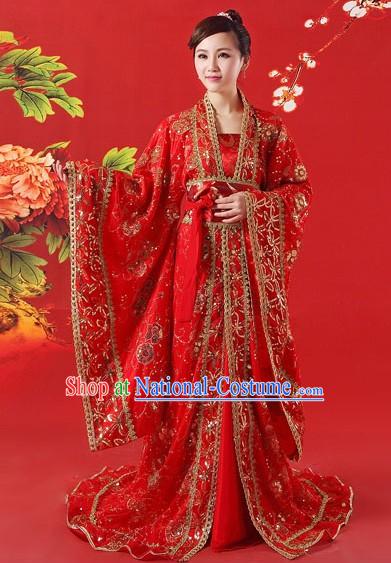 Ancient Chinese Zhang Ziyi Ye Yan Red Dresses