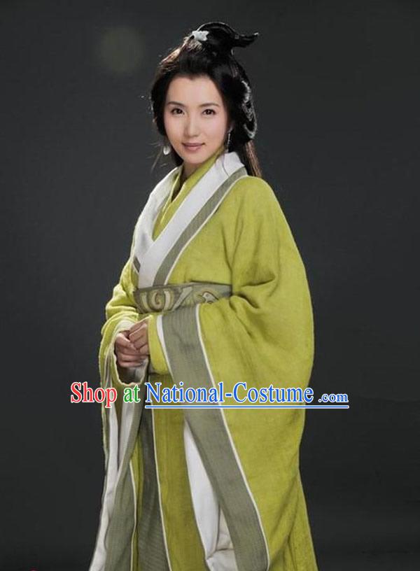 Three Kingdoms Diao Chan Costumes and Headpiece Complete Set