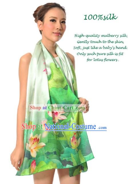 100_ Silk Chinese Famous Brand Shanghai Story Scarf
