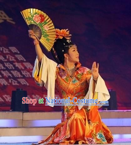 Li Yugang Orange Empress Butterfly Embroidery Clothes for Women