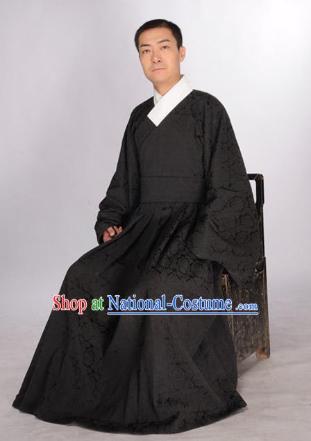 Black Traditional Hanfu Garment for Men