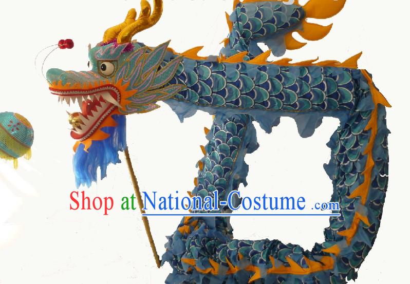 40 Meters Long Chinese Classical Dragon Dancing Costumes for 21-22 People