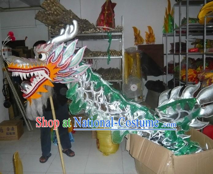 Shinning Silver Dragon Dance Costume for Nine or Ten Dancers