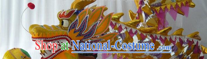 Lightweight Festival Celebration Net Dragon Dance Costume for 15-16 Dancers