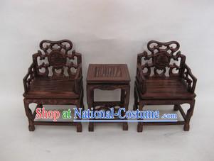 BJD Background Mini Desk and Two Chairs Complete Set