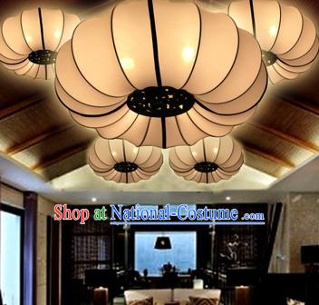 Classic Pure White Traditional Chinese Palace Ceiling Lantern