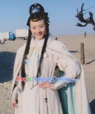 Ancient Chinese Swordswoman Costumes and Robe Complete Set for Women