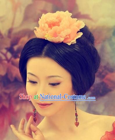 Ancient Chinese Tang Dynasty Wig and Headpieces