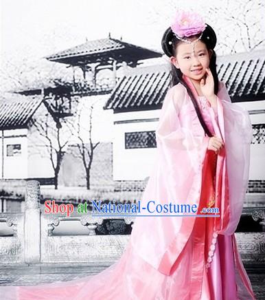 Ancient Chinese Tang Dynasty Princess Costumes and Headpieces