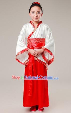 Ancient Chinese School Student Hanfu Clothing for Kids