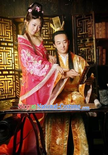 Traditional Ancient Chinese Tang Dynasty Couple Husband and Wife Clothes for Women