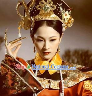 Empresses in the Palace Zhuan Huan Zhuan Costumes and Hat Complete Set