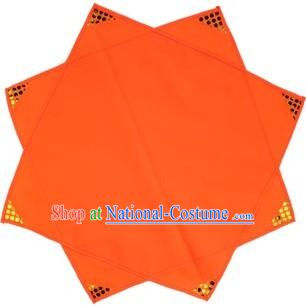 Traditional Chinese Orange Folk Dance Handkerchief