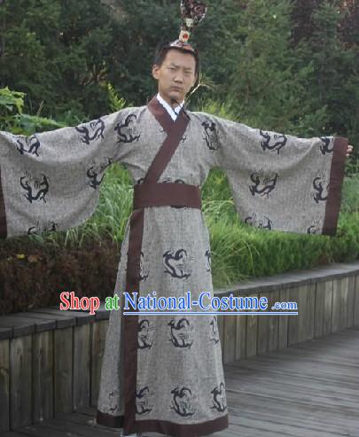 Ancient Chinese Han Dynasty Prince Dragon Robe for Men