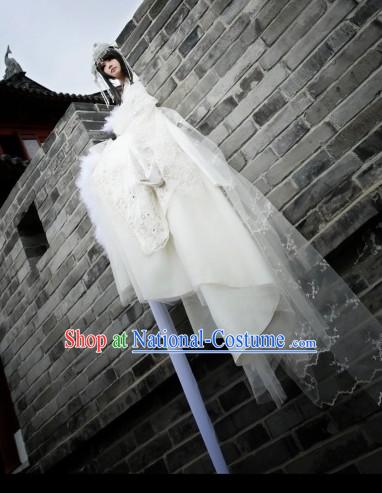 Ancient Chinese White Princess Legend Costumes Complete Set Free Shipping Worldwide